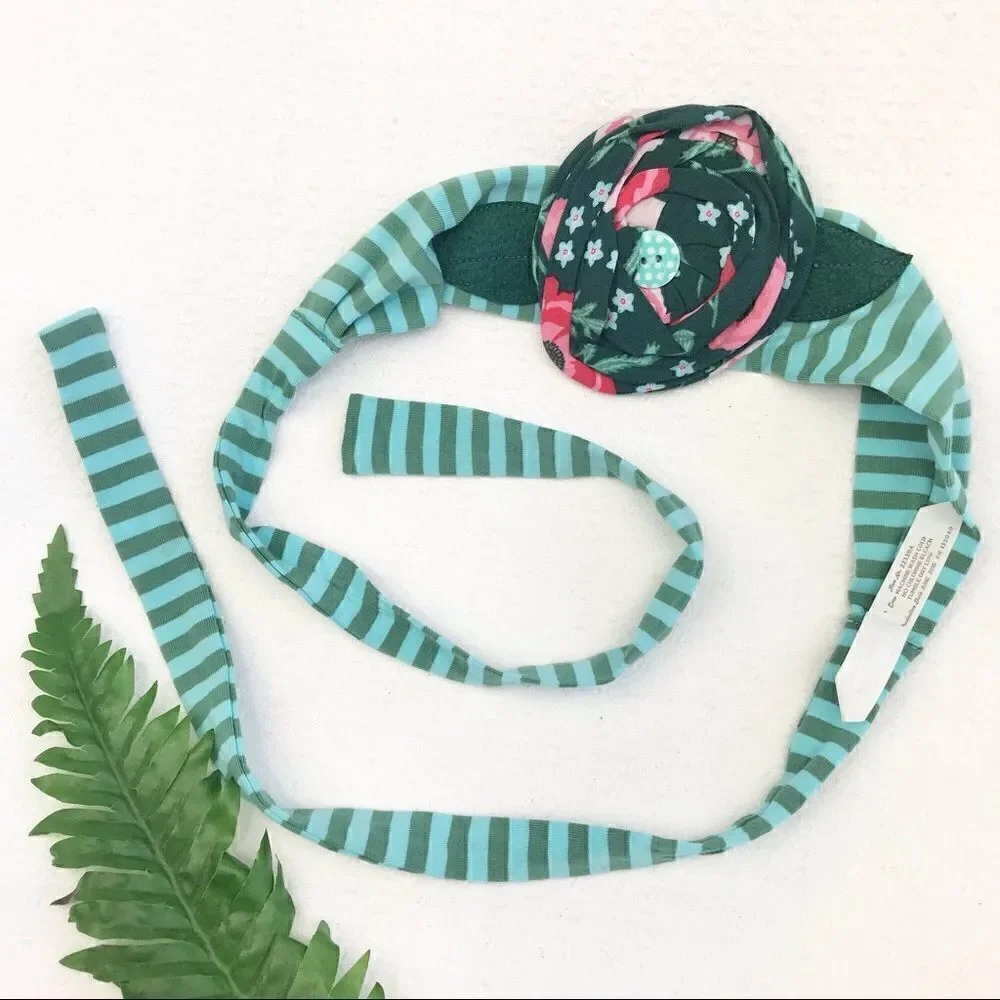 Matilda Jane Flower Striped Headband/ Sash
